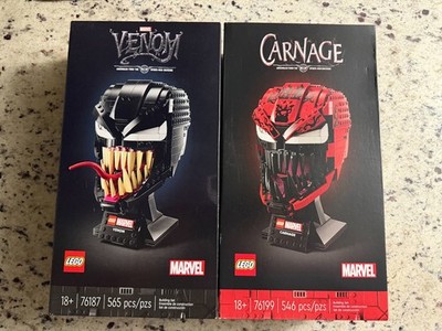 Brand New in Box Sealed LEGO Marvel Carnage 76199 & Venom 76187 RETIRED