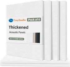 Thickened Acoustic Panels, 16 x 12 x 0.5 Inches Pack of 6 Felt Wall Decor Til...