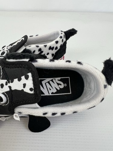 VANS Off the Wall Toddler Size 6 Spotted Dog Shoes Slip On Dalmatian New Cute! - Picture 6 of 9