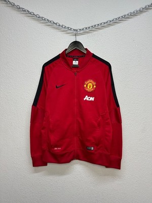 Nike Manchester United 2014 2015 Pre Match Training Jacket Red