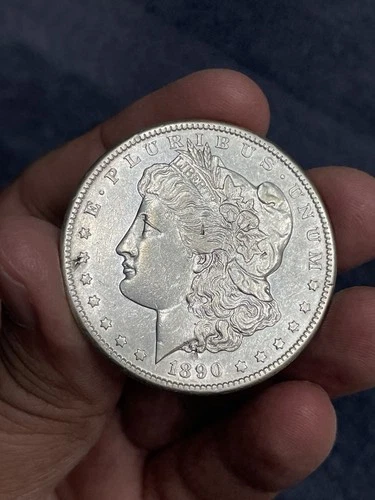 1890-CC Morgan Silver Dollar UNC DETAILS 1890-CC RARE