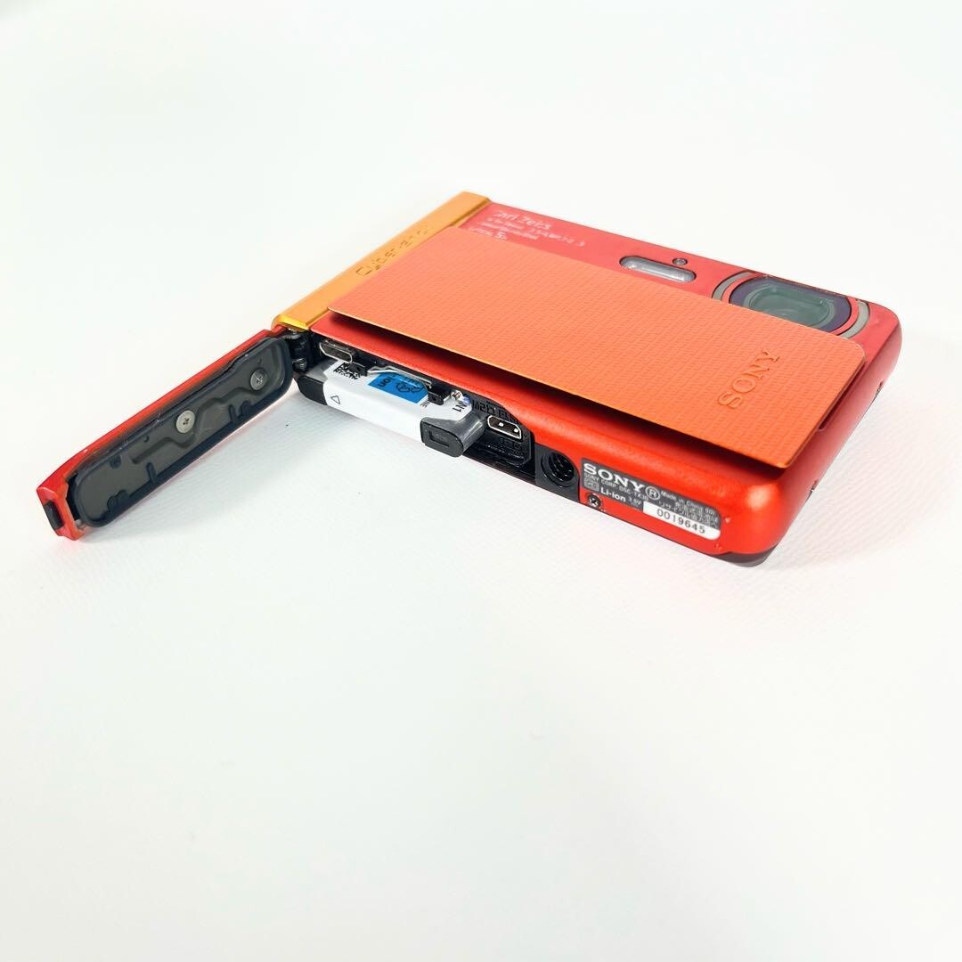 Sony Digital Camera DSC-TX30 Cyber Shot Orange 5x 18.2MP