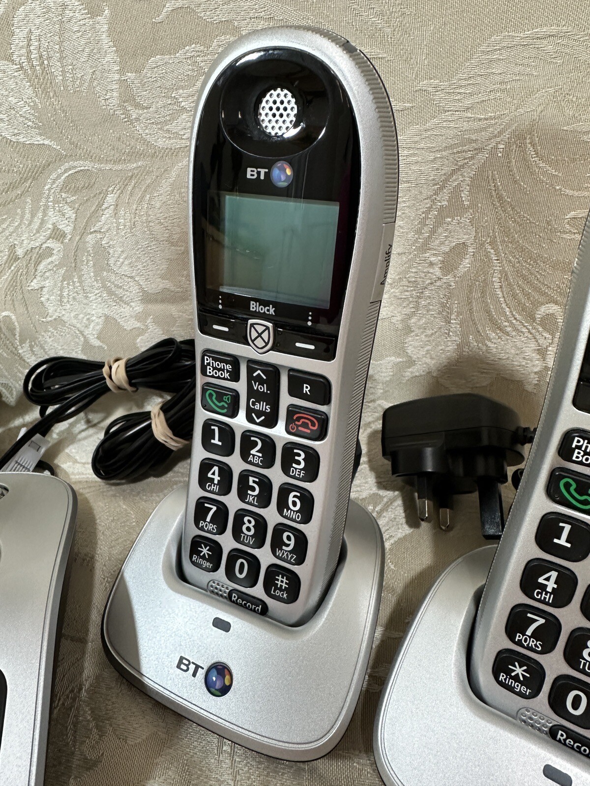 BT 4600 Trio Big Button Cordless Phone Answer Machine Call Blocker Speaker Phone eBay