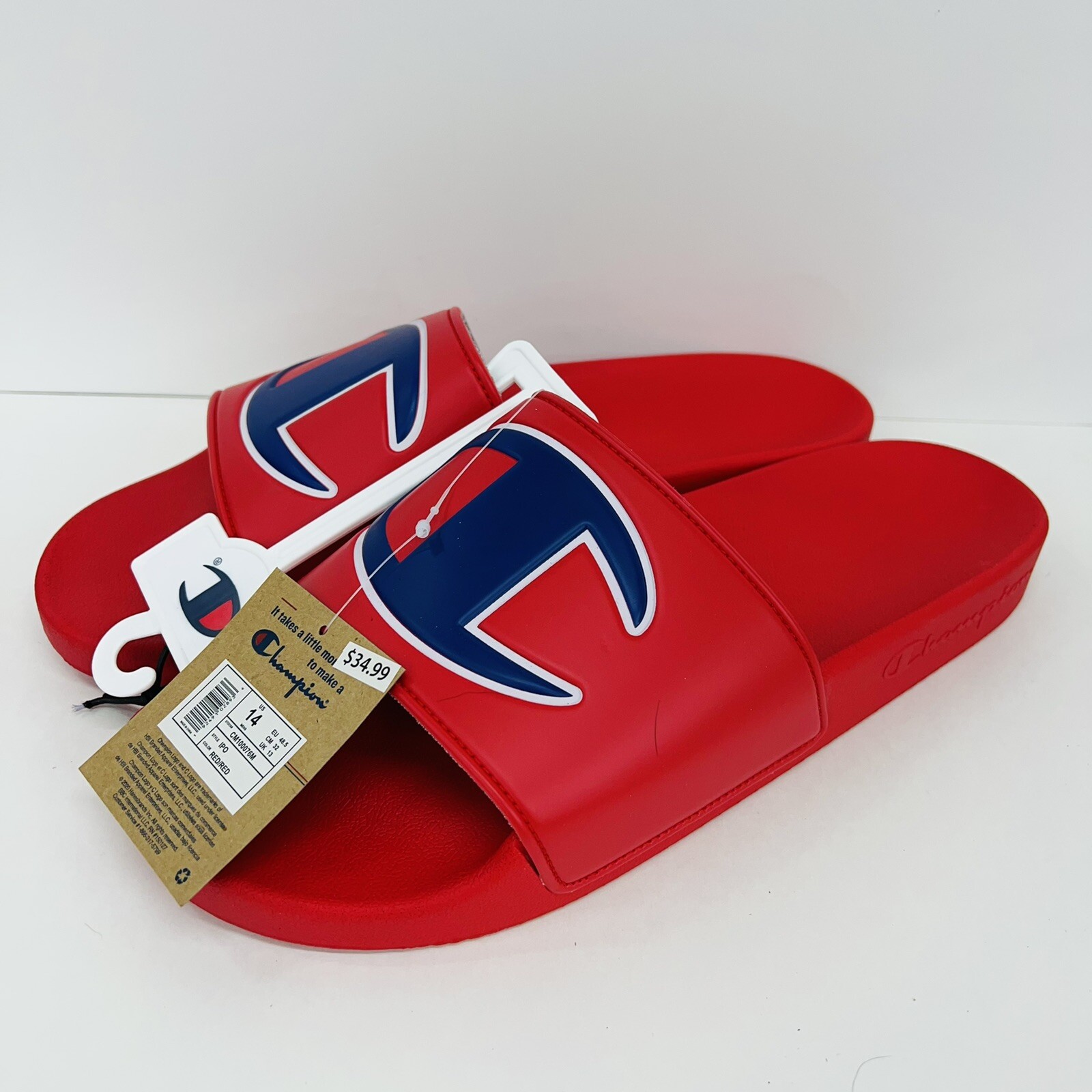 IPO Logo Slide Sandal Red 