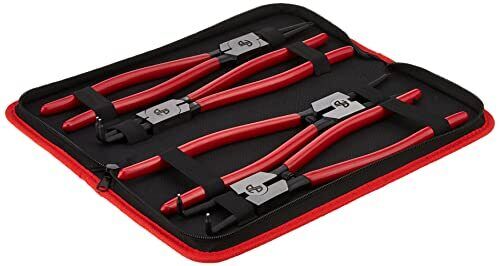 Astro Pneumatic 94222 13" 4pc Large Internal/External Snap Ring Pliers , Black - Picture 1 of 5
