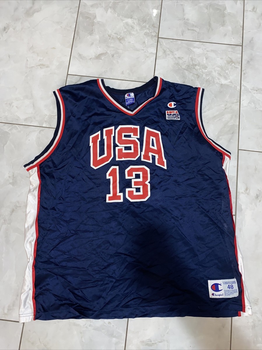 NBA Champion Tim Duncan Team USA Dream Team Olympic Blue #13
