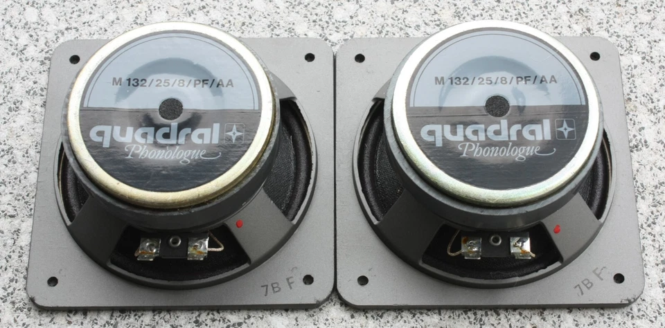 2x Quadral Vulkan  M 132/25/8 PF/ AA  Mitteltöner Lautsprecher - Bild 2 von 2