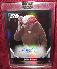 2021 TOPPS STAR WARS SIGNATURE SERIES AUTOGRAPH AIW2 IAN WHYTE PRINDEL BLACK 4/5