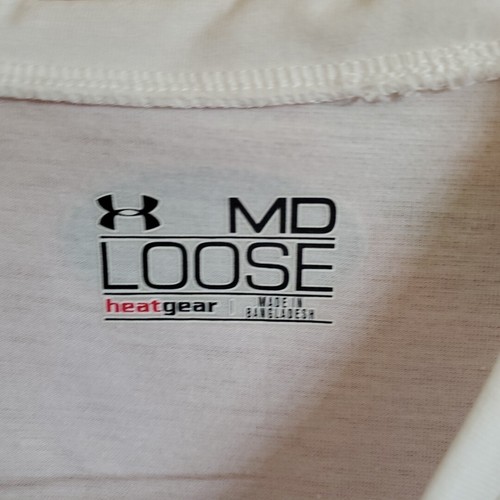 Under Armour UA Heatgear T Shirts (2) Adult Med (Red & White) Loose Fit Workout - Picture 3 of 6
