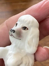 Vtg Lefton White French Poodle Vintage Porcelain Made In Japan