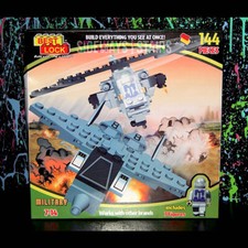 2015 BEST-LOCK CONJUNTO MILITAR 3 minifiguras bloque juguete avión de combate avión de combate