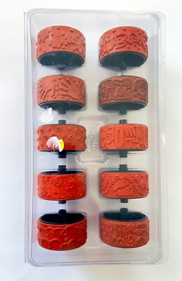 Set of 10 Different Stampin' Up Around 1'' Roller Rubber Stamp Wheels Pets ABC