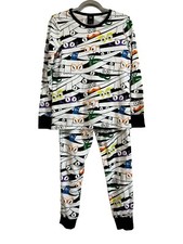 Hyde Eek Women s Mummy Pajama Set Glow-in-the-Dark Long Sleeve Medium