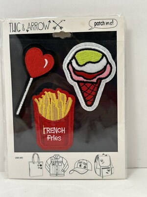 TWIG & ARROW french fry, ￼ ￼￼ ice cream NOVELTY ADHESIVE STICKERS