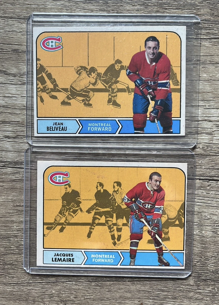 1968-69 OPC O-PEE-CHEE Hockey #166 JEAN BELIVEAU & LEMAIRE # 63 Canadiens |  eBay