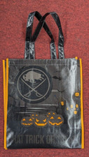 Buffalo Sabres NHL Hockey Hat Trick or Treat Candy Halloween Bag Black Rare!