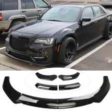 For Chrysler 300 SRT C S Black Car Front Bumper Lower Spoiler