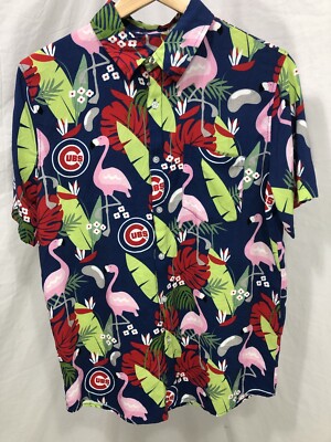 Chicago Cubs Pink Flamingo Button-Front 