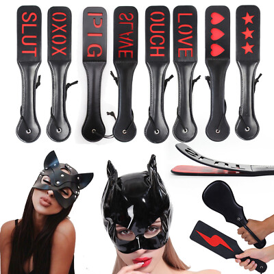 Binding Spanking Paddle Flogger  Cosplay Cat Mask Masquerade Dress Costume