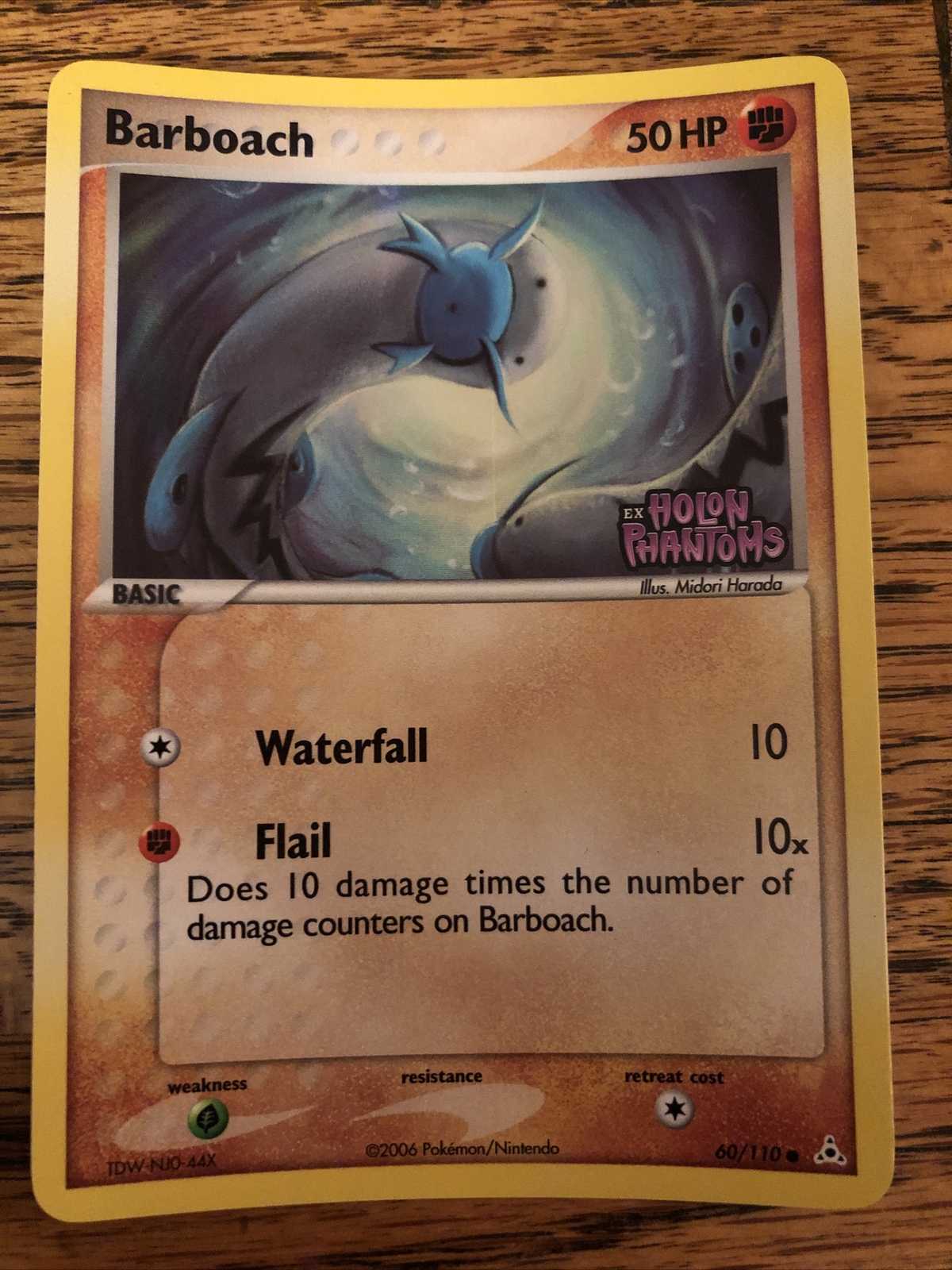 NM Barboach 60/110 Reverse HOLO EX Holon Phantoms Pokemon Card