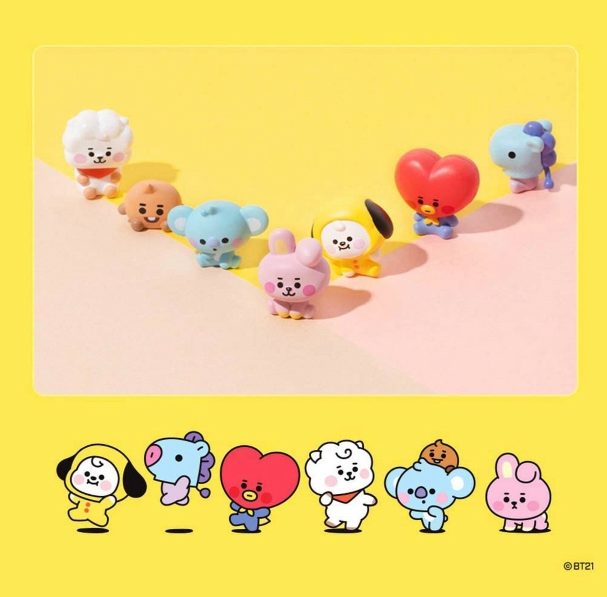 BTS BT21 Official Authentic Goods RJ Chimmy Monitor Figure Baby