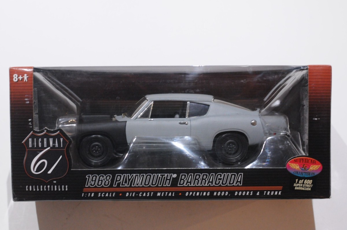 HIGHWAY 61 1968 PLYMOUTH BARRACUDA SUPER STREET SCALE 1:18 LIMITED