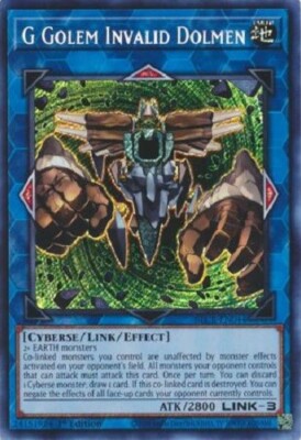 Yugioh - G Golem Invalid Dolmen - 1st Edition Secret Rare NM