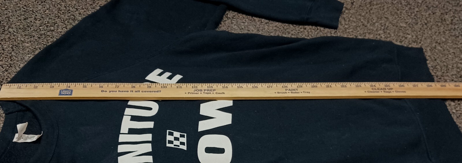 FILA Felpa nera Furniture Row Racing XL Team Issued NASCAR Truex Jones