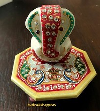 Ganesh Statua Indiano Indù Dio Elefante Statuina Ornamento Fata Figurine