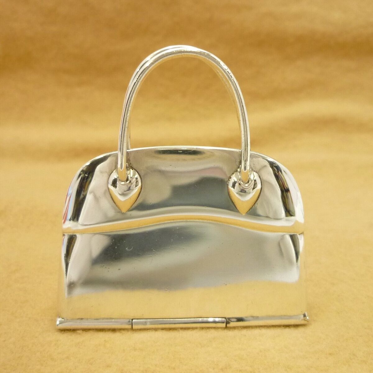 Auth HERMES Boride Motif Pendant Head Pill Case 925 Sterling Auth HERMES Boride Motif Pendant Head Pill Case 925 Sterling