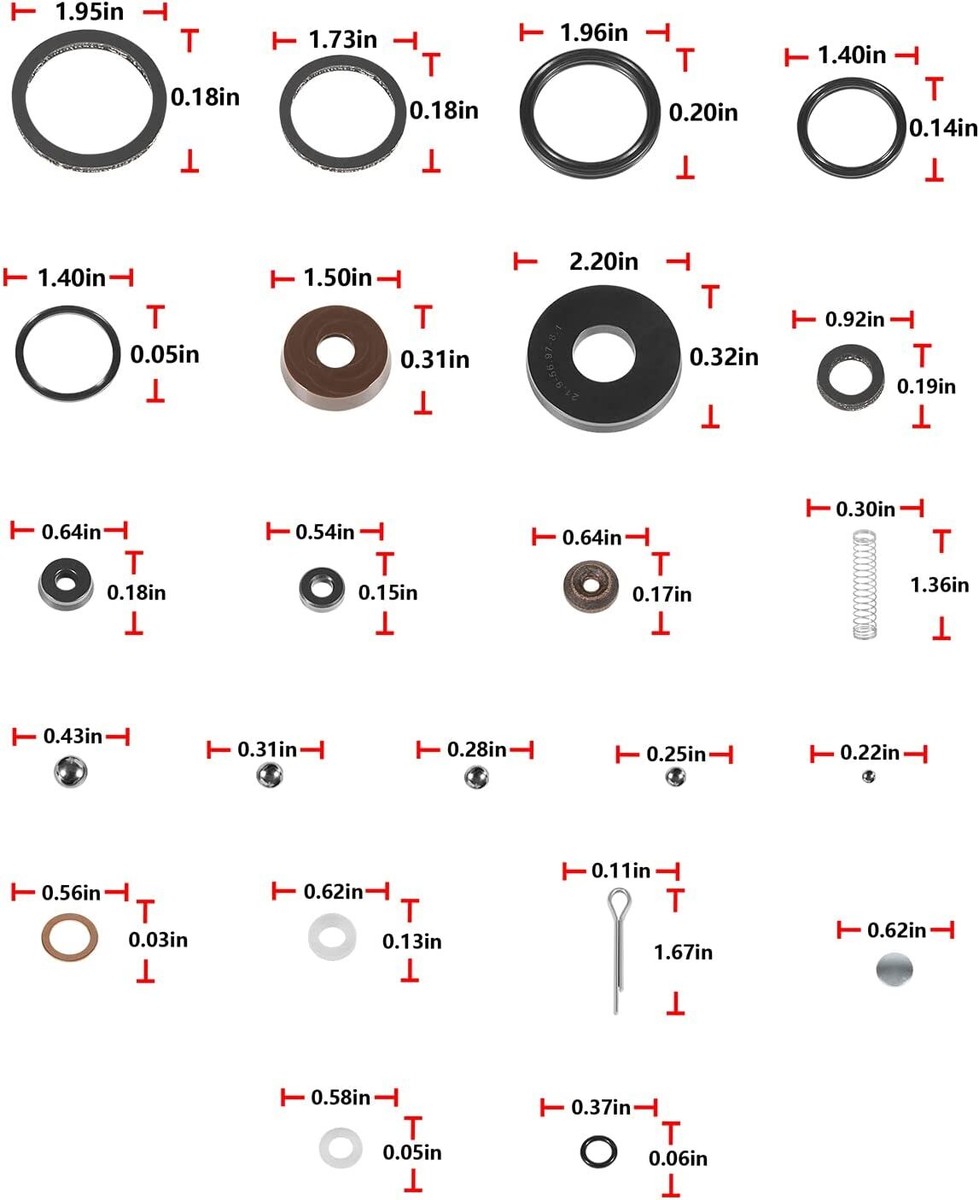 Kit De Réparation De Vérin Hydraulique – 4 Tonnes – Pour Lincoln/Walker – 36 Pièces – JD_Auto
