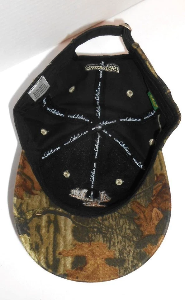 Vintage NOS Cabela's Mossy Oak 12 Point Buck Hunting Hat Adjustable Too Cool! - Image 3 of 4