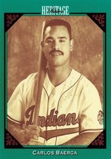 Carlos Baerga Heritage Series Leaf 1993 Baseball Card #9