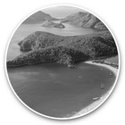 2 x Vinyl Stickers 30cm (bw) - Oludeniz Lagoon Turkey  #35392
