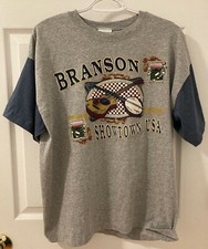 Vintage Branson Snowtown Premier Sportswear Shirt USA Made Size L