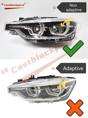 BMW 3 Series F30 F35 330i 340i LCI LED Headlight Left 15-19 Non