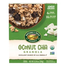 Organic Coconut Chia Granola, 12.34 Oz (Pack of 12), Non-Gmo