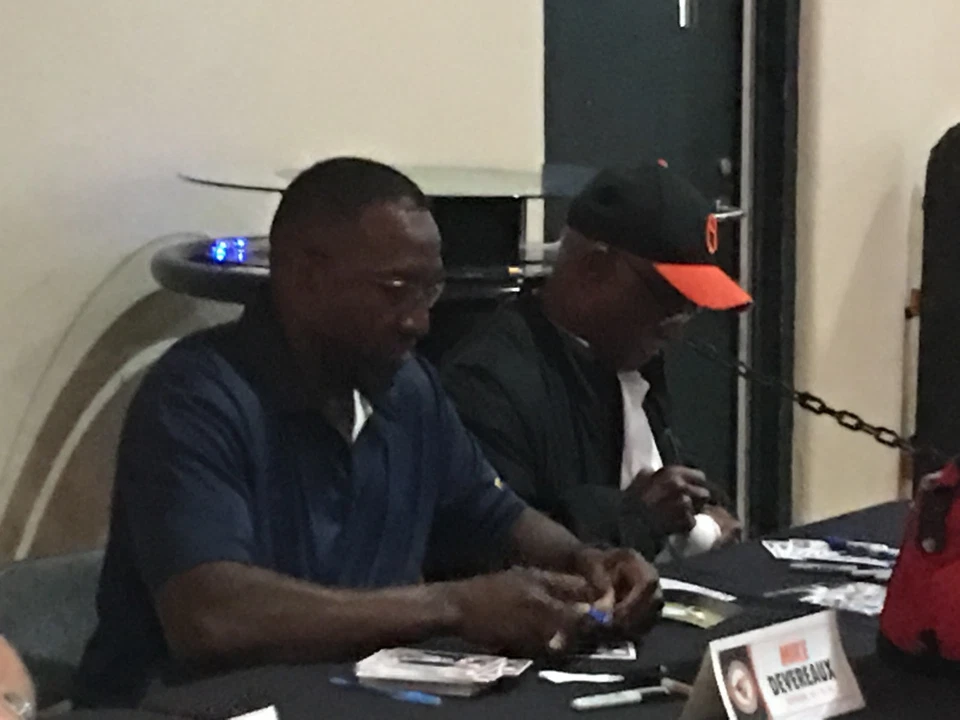 Mike Devereaux Atlanta Braves 1995 NLCS MVP FIRMADO BÉISBOL DE LAS GRANDES LIGAS Foto 4 de 4