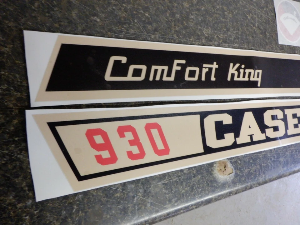 J.I. CASE 930 COMFORT KING DECALS. DRAFT-O-MATIC. RED NUMBERS, HOOD ONLY  VINYL - Image 2 of 4