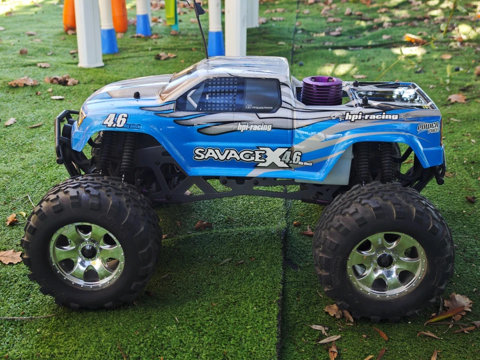HPI Savage X 4.6 Nitro Monster Truck Usato Pochissimo – Pulizia Motore Completa. - Immagine 4 di 4