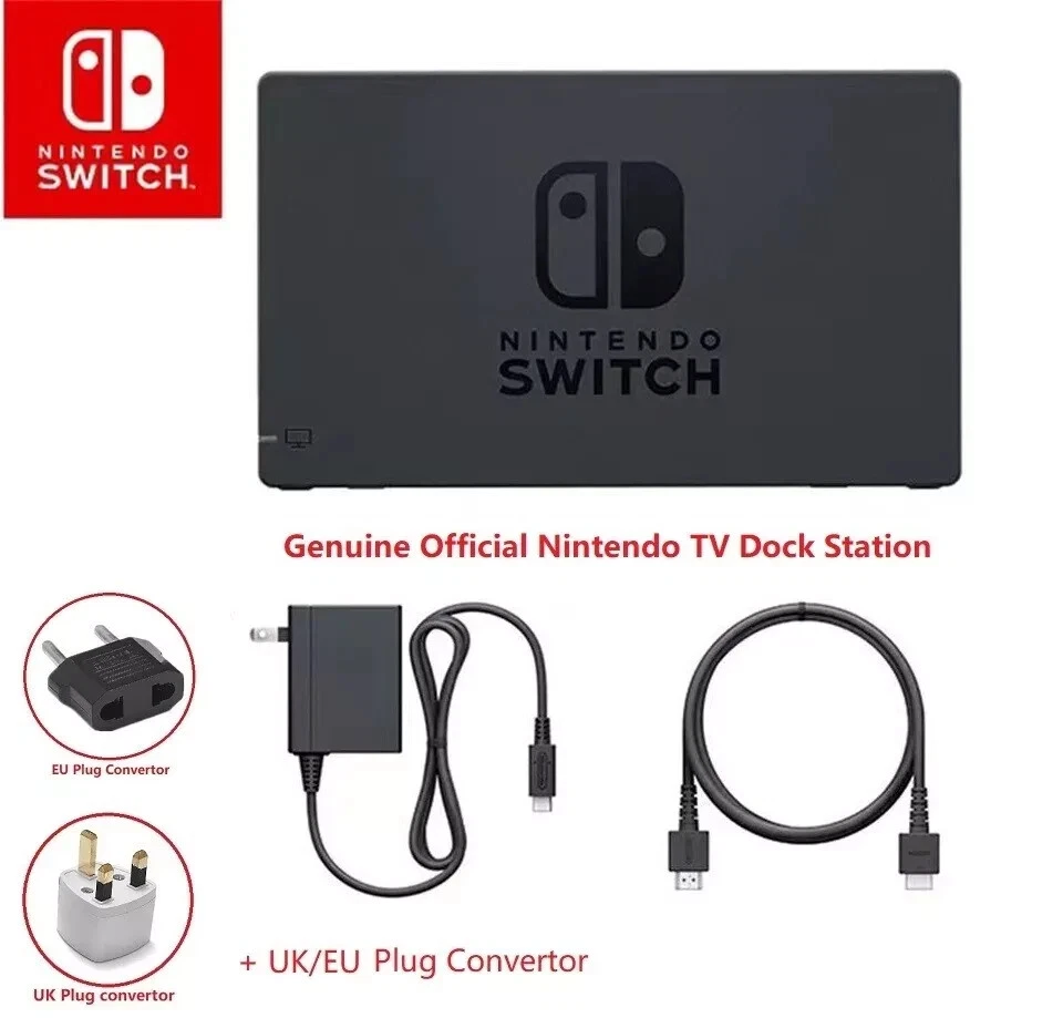 Genuine Nintendo Switch Power Adapter, HDMI Cable, TV Dock Station Variation Set - Image 3 of 4