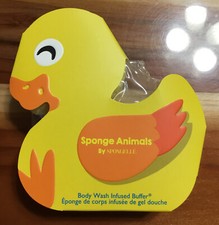 Spongelle ANIMALS CHILD DUCK Infused Bath Body Wash Sponge Buffer 2.5oz New