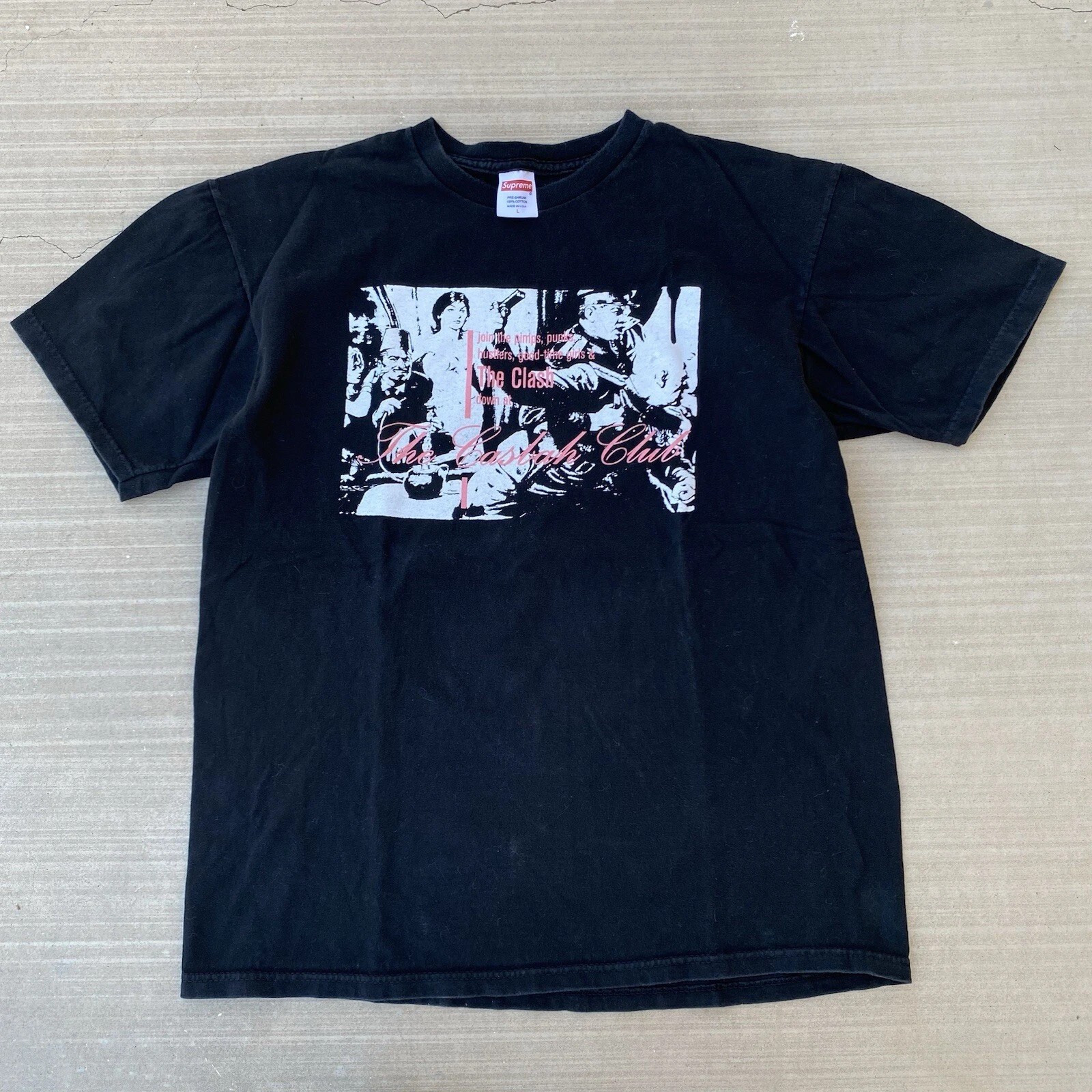 T shirt noir Supreme The Clash Casbah 2010