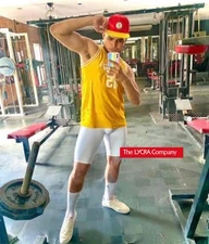 Mens Thin White Lycra Spandex Bodybuilding Compression Shorts Half Tights XL