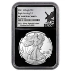 2021-W $1 1-oz T2 Proof American Silver Eagle NGC PF70UC Exclusive .999 Silver