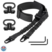 Rifle Sling Two Point Sling Adjustable Length Gun Sling for Rifle with 2 Pack...