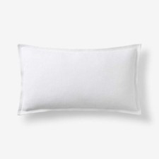Linen Decorative Lumbar Pillow Cover - White, 12 in. x 21 in....