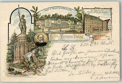 13671662 - 4930 Hiddesen Vorlaeufer print around 1890 Hermanns monument inn