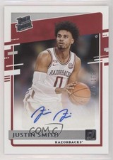 2021-22 Chronicles Draft Picks Donruss Rated Rookie 75/199 Justin Smith Auto mm8