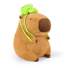 Giant Capybara Plush with Turtle Backpack Large Jumbo Soft Capibara Stuffed
